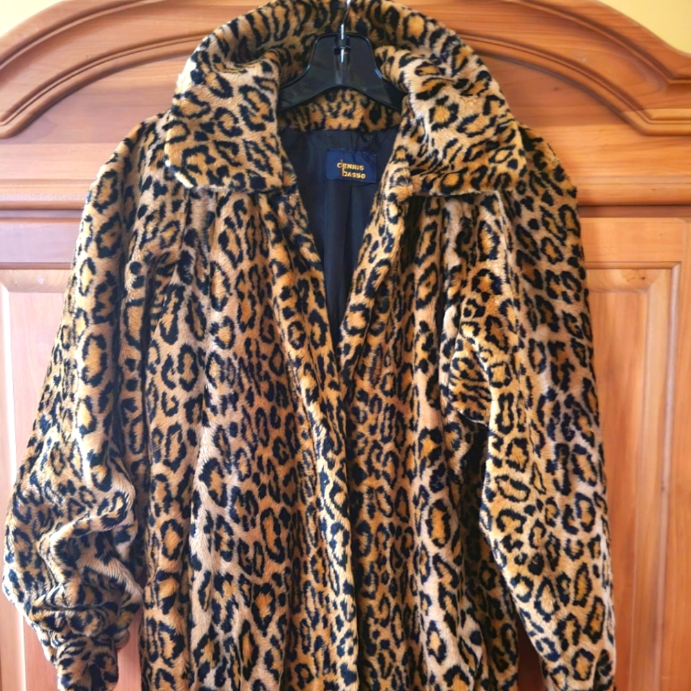 Faux Oversized Soft Leopard Jacket